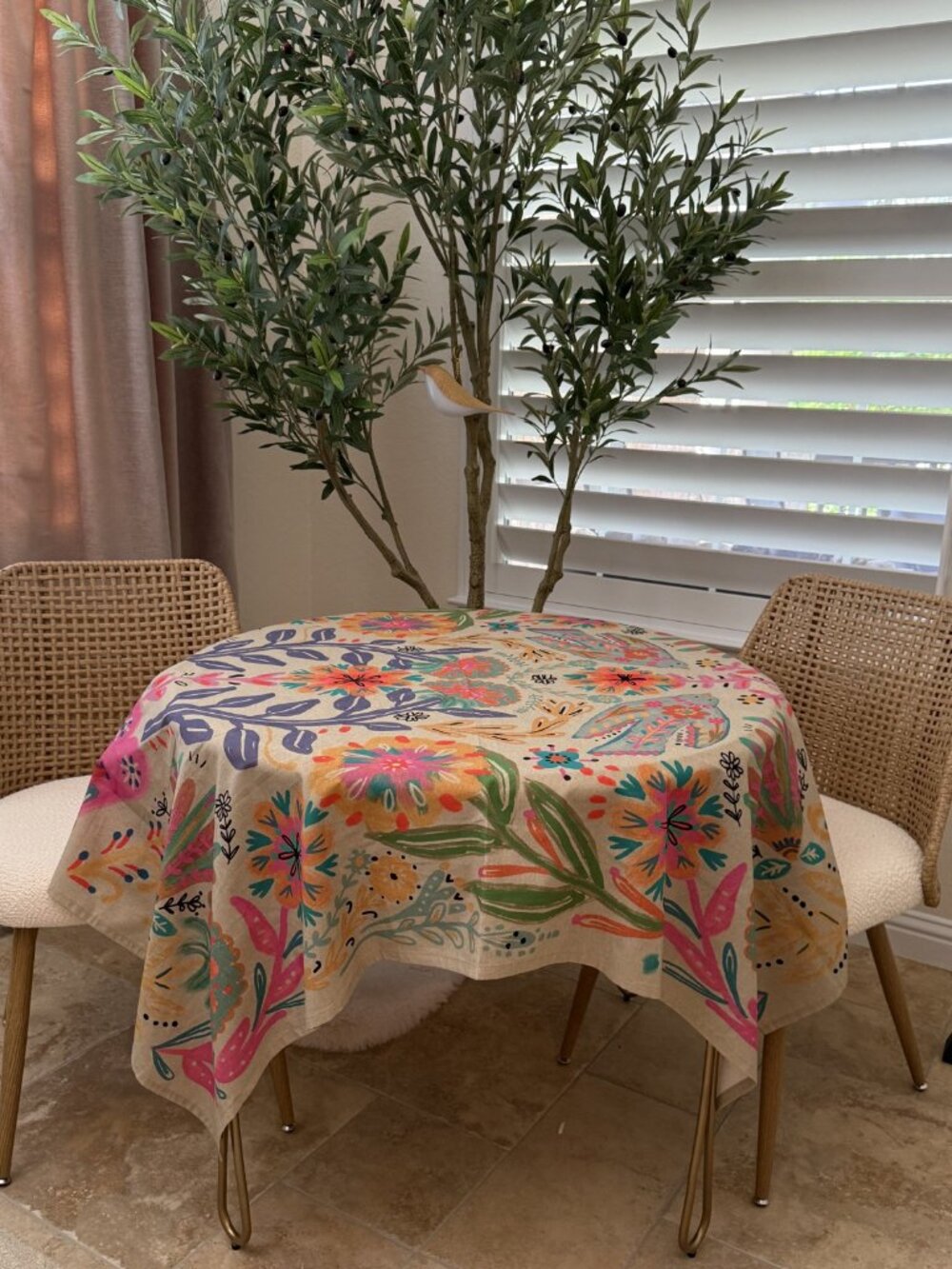 Bohemian Floral Tablecloth by Natural Life